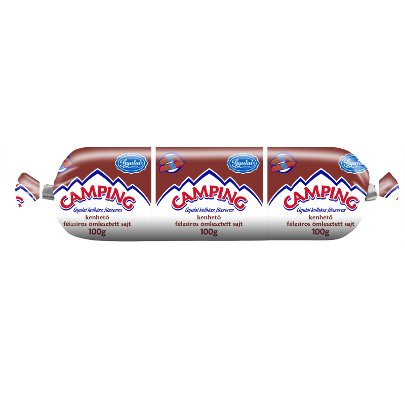 Camping ömlesztett tömlős sajt 100 g gyulai kolbász fűszeres