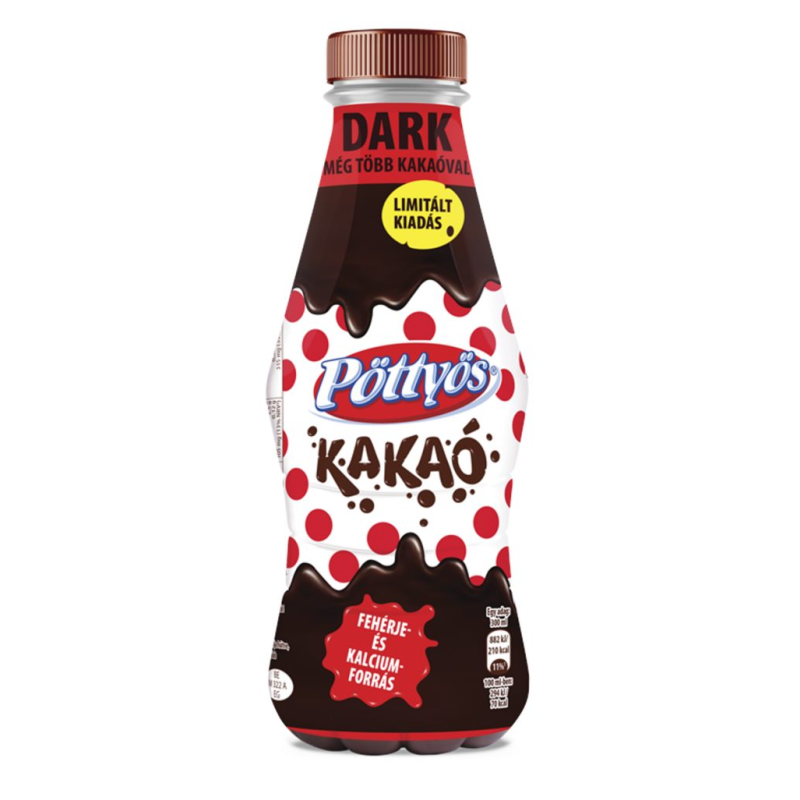 Pöttyös kakaó 300 ml étcsokis