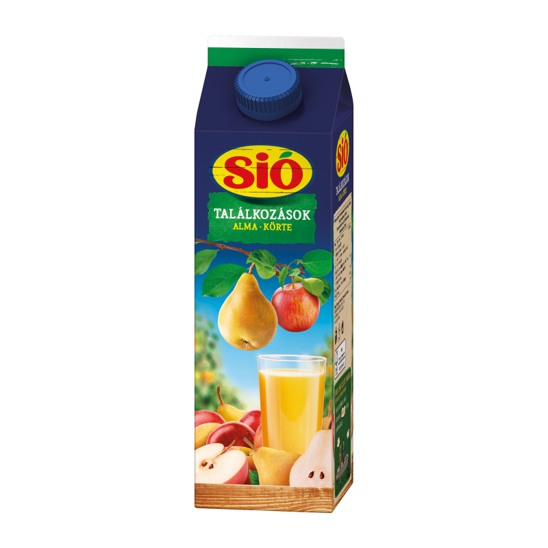 Sió Találkozások gyümölcsital 1 l rostos alma-körte 12%