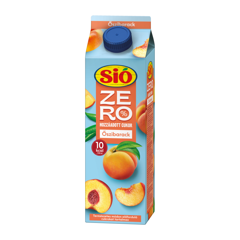 Sió Zero gyümölcsital 1 l őszibarack 20%