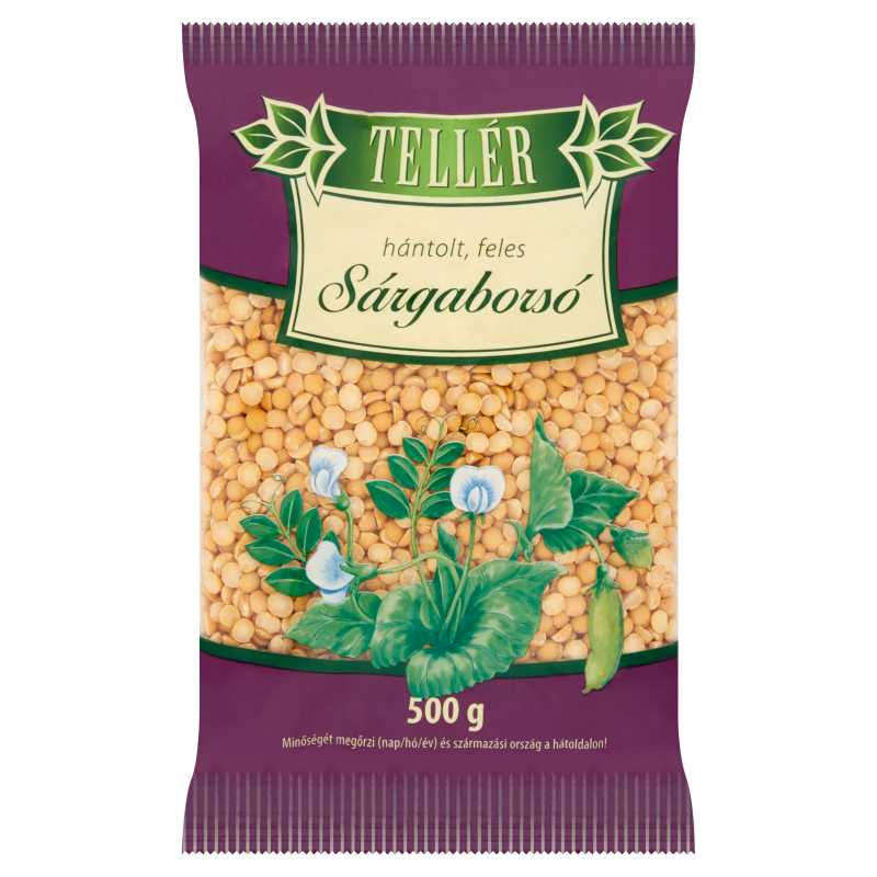 Tellér sárgaborsó 500 g hántolt, feles