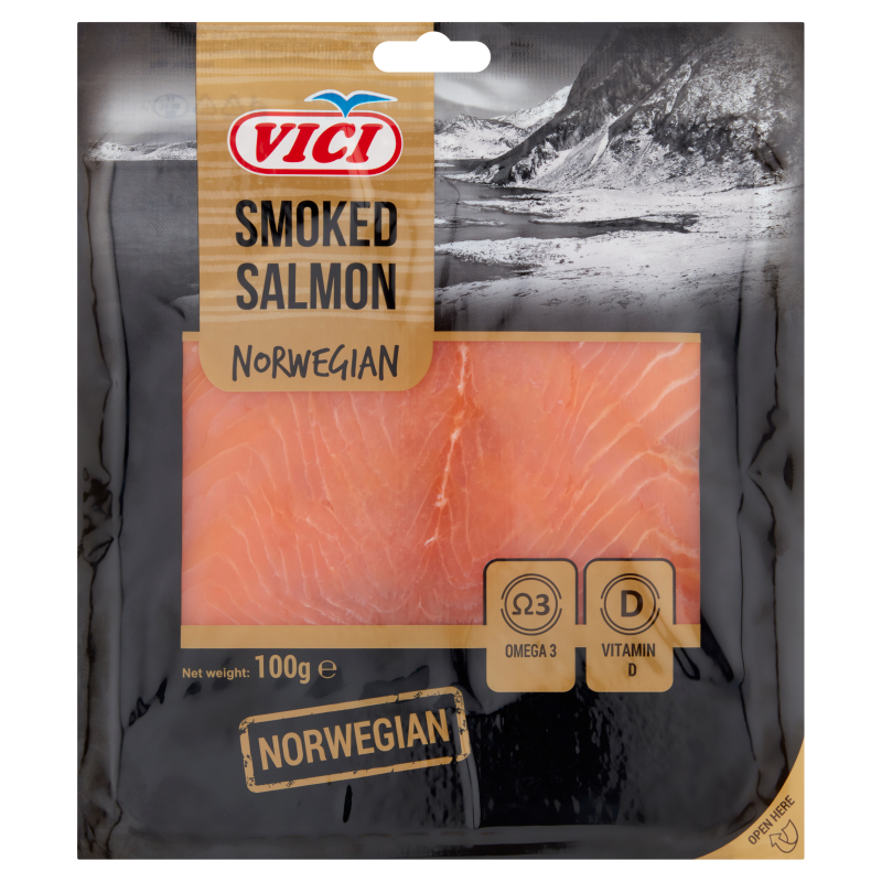 Vici füstölt szeletelt atlanti lazacfilé 100 g