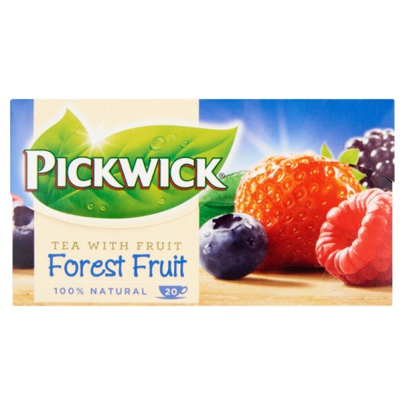 Pickwick fekete tea 20 filteres erdei gyümölcs ízű
