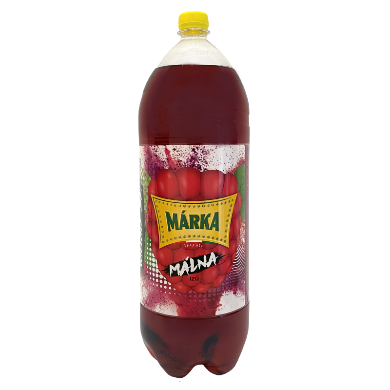 Márka málna ízű szénsavas üdítőital 2,5 l édesítőszerekkel