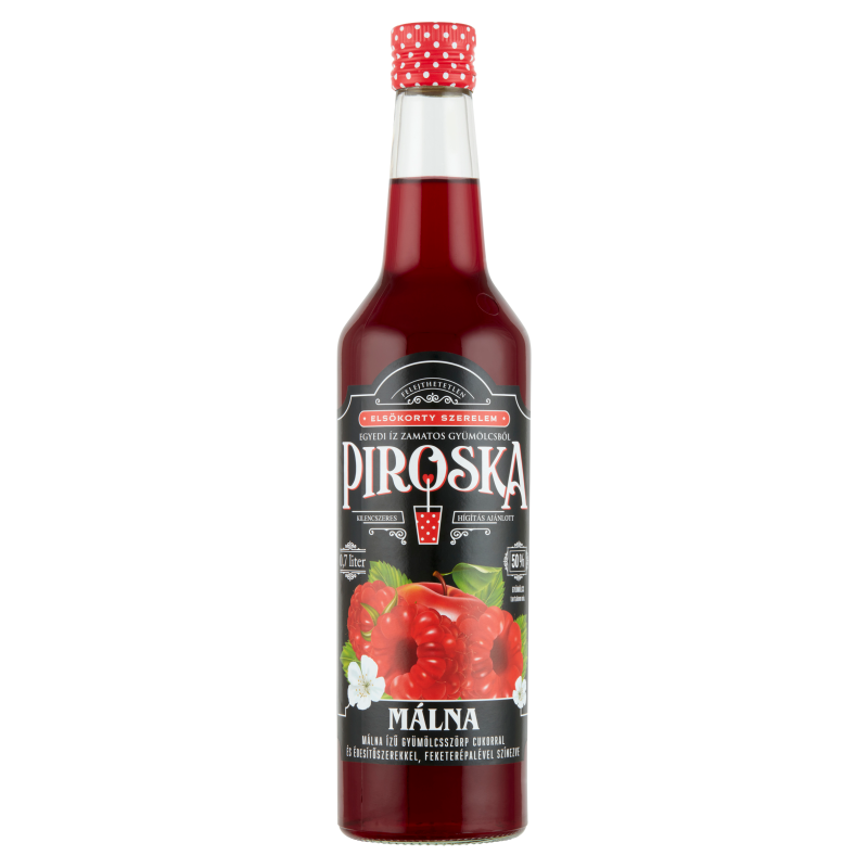 Piroska gyümölcsszörp 0,7 l málna, édesítőszerrel