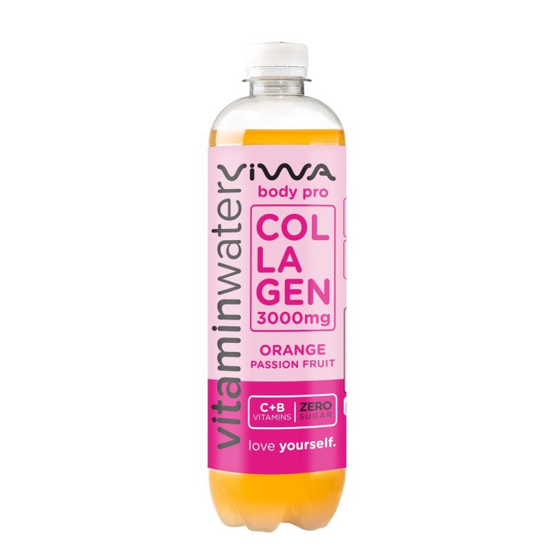 Viwa Zero Body Pro szénsavmentes üdítőital vitaminokkal 0,6 l narancs-maracuja ízű